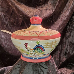 0519. Adorable Young's ❤️Heartfelt💕 Kitchen Creations ~ Sugar Bowl w/ Lid ~